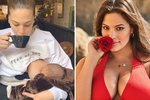 Ashley Graham stillt ihr Kind