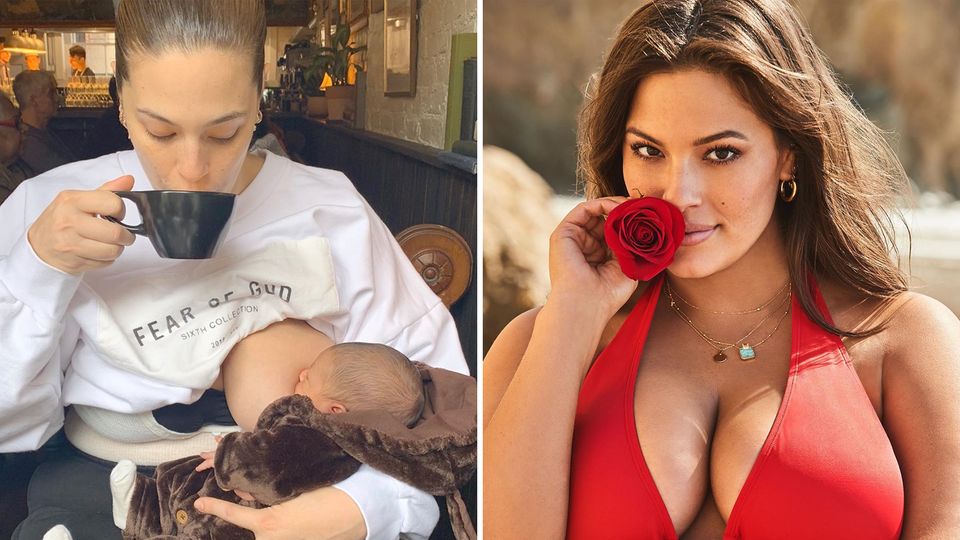 Ashley Graham stillt ihr Kind