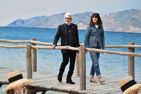 Karl Lagerfeld und Virginie Viard