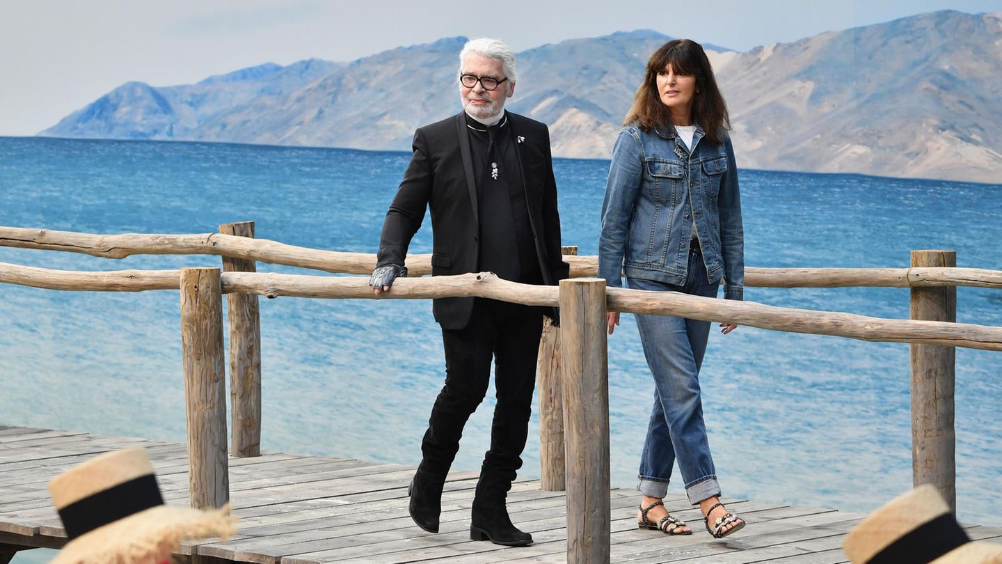 Karl Lagerfeld und Virginie Viard