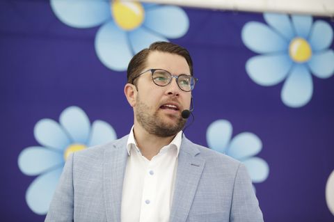 Der Parteichef der Schwedendemokraten Jimmie Åkesson