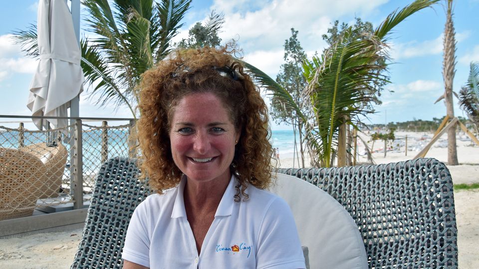 Michelle McGregor, die Operations-Managerin von Ocean Cay