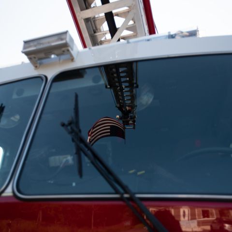 Ein Feuerwehrwagen