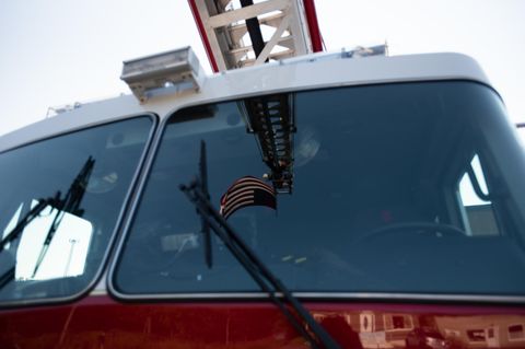 Ein Feuerwehrwagen