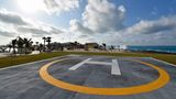 Für den Notfall: der Heliport am nordwestlichen Inselende