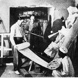 Abtransport einer Wächterstatue