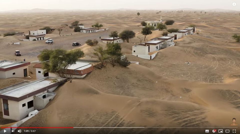 Das verlassene Dorf Al Madam unweit der Grenze zu dem Emirat Schardscha