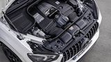 Der mächtige Biturbo Achtzylinder füllt den Motorraum aus