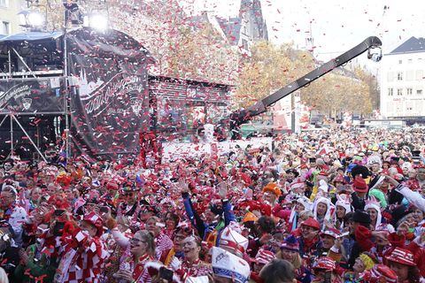 Auftakt zur Karnevalsession in Köln am 11.11.2018