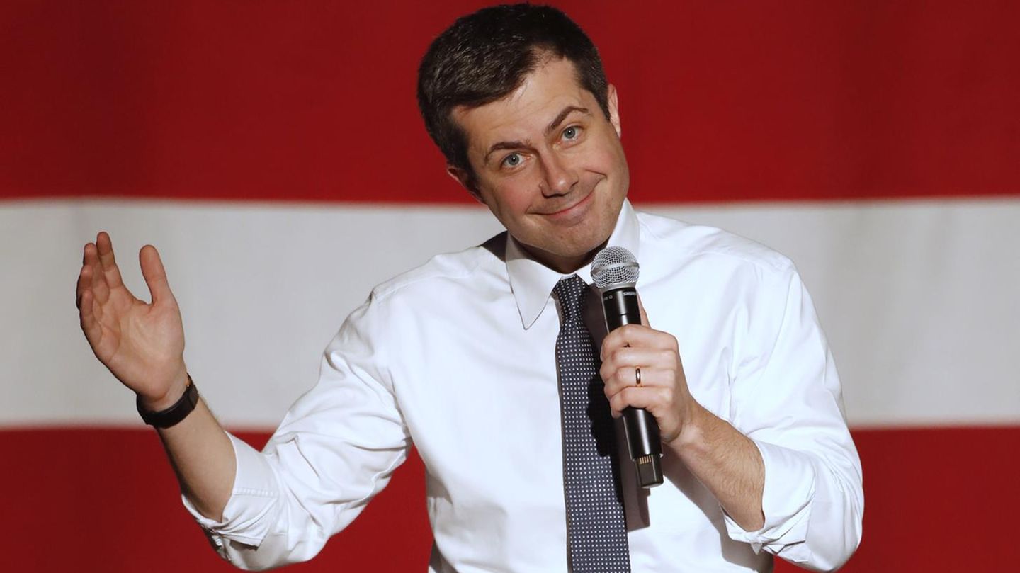 Wahlkämpfer Pete Buttigieg, hier bei einem Auftritt in Salt Lake City, Utah