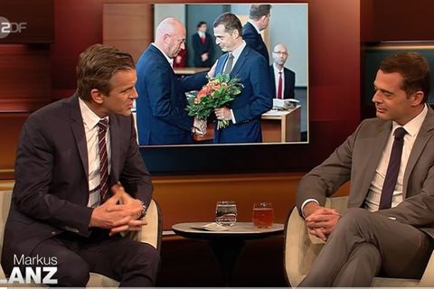 Thüringens CDU-Fraktionschef Mike Mohring bei Markus Lanz im ZDF