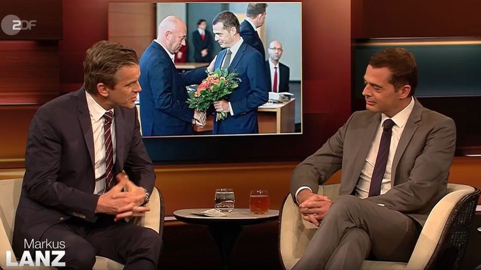 Thüringens CDU-Fraktionschef Mike Mohring bei Markus Lanz im ZDF
