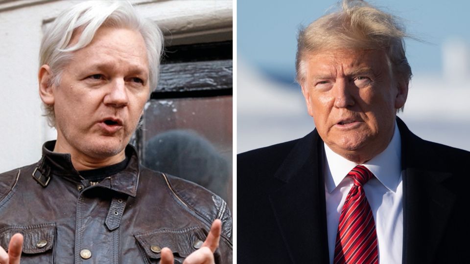 Julian Assange und Donald Trump (r.) Julian Assange und Donald Trump (r.)