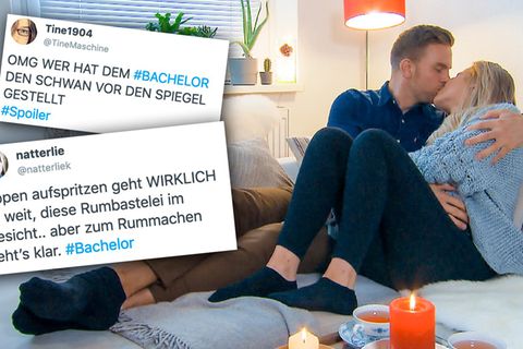 Der Bachelor Sebastian Preuss knutscht beim "Homedate" mit Leah.