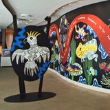 Wandgemälde mit Tierabbildungen