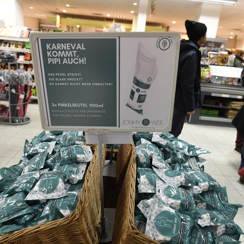 Pinkelbeutel Rewe Karneval