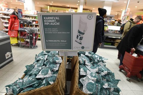 Pinkelbeutel Rewe Karneval