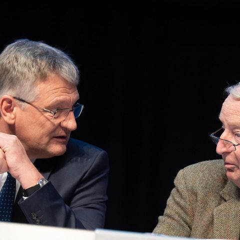 Krude Sicht auf die Morde von Hanau: die AfD-Politiker Jörg Meuthen und Alexander Gauland