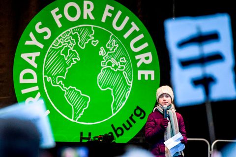 Greta Thunberg bei der Fridays-for-Future-Demonstration in Hamburg