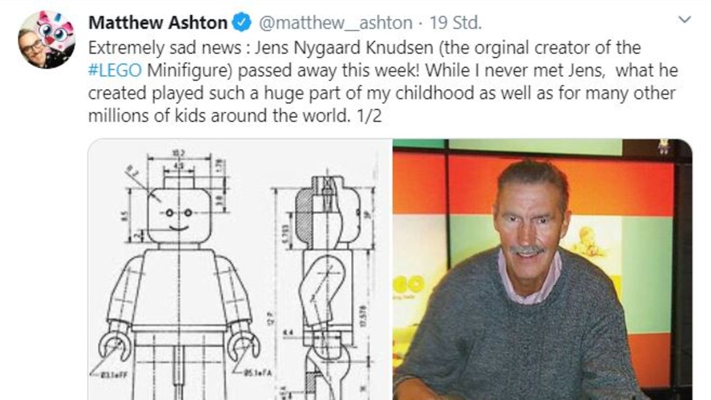 tote promis 2020 - lego-männchen-erfinder jens nygaard knudsen