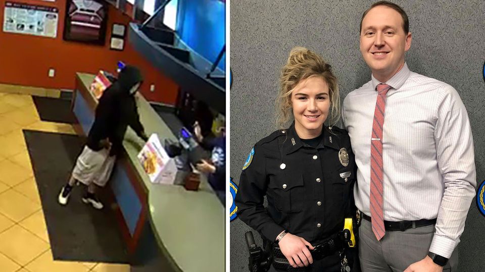 Dieses mutige Polizisten-Paar hat einem Restaurant einen Raubüberfall verhindert