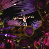 Auch christliche Motive kommen in diesem Jahr nicht zu kurz: Hier ein Wagenmotiv der Sambaschule Estacao Primeira de Mangueira.