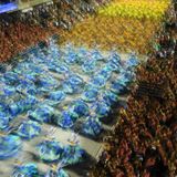 Immer in Bewegung:  80.000 Zuschauer blicken im Sambódromo von Rio auf die Tänzer