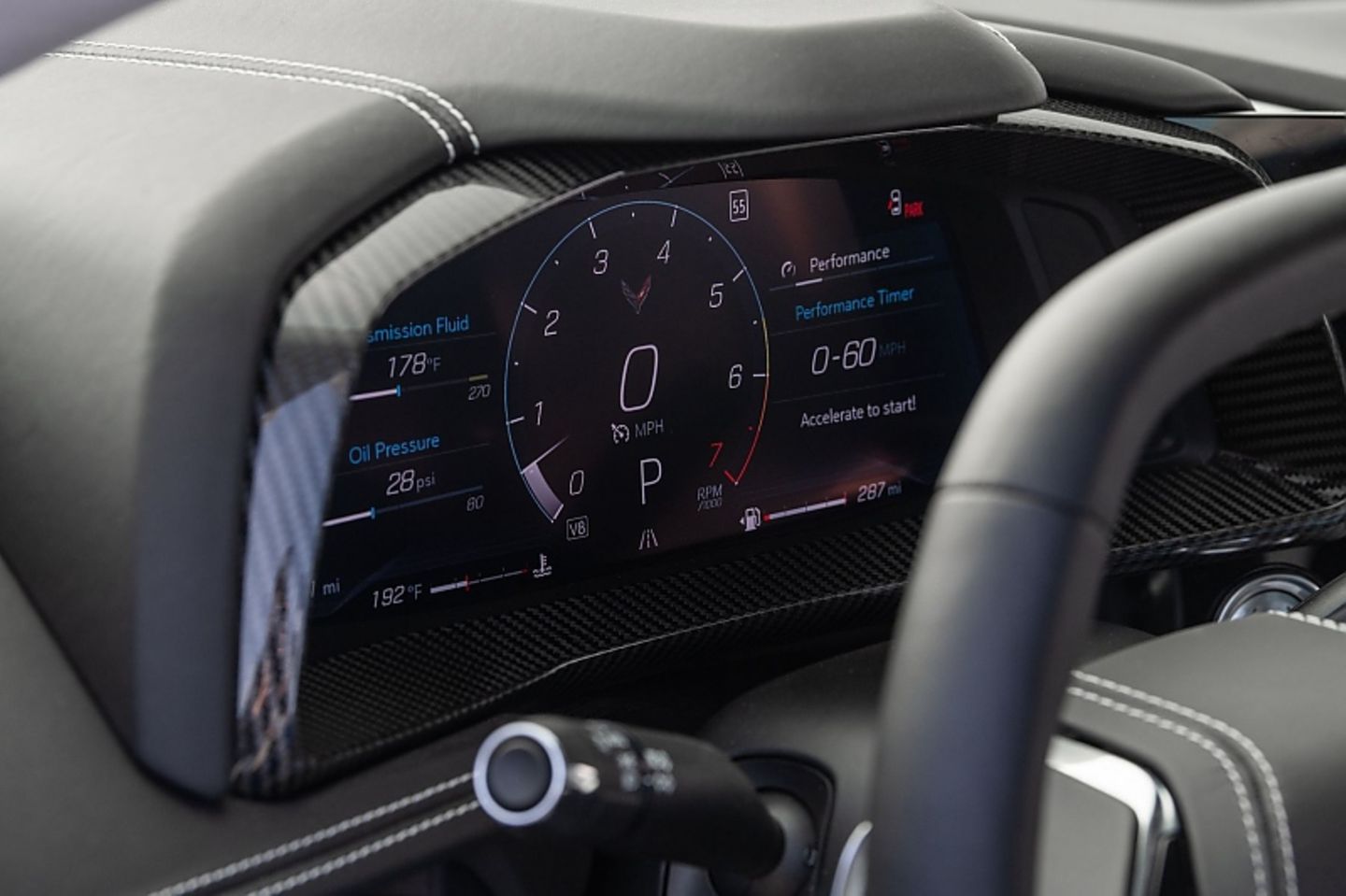 Die Anzeigen des Cockpits sind überladen