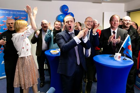 Jubel bei der AfD