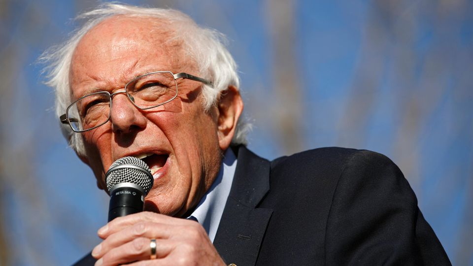Bernie Sanders, demokratischer Bewerber um die Präsidentschaftskandidatur, spricht bei einer Wahlkampfveranstaltung