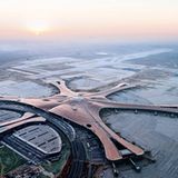 Flughafengebäude in Peking