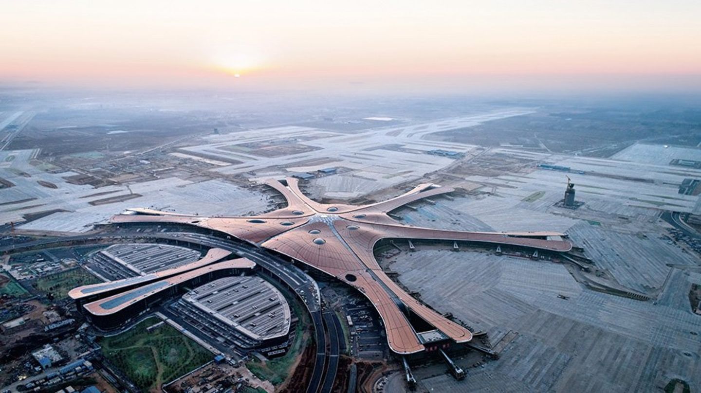 Flughafengebäude in Peking