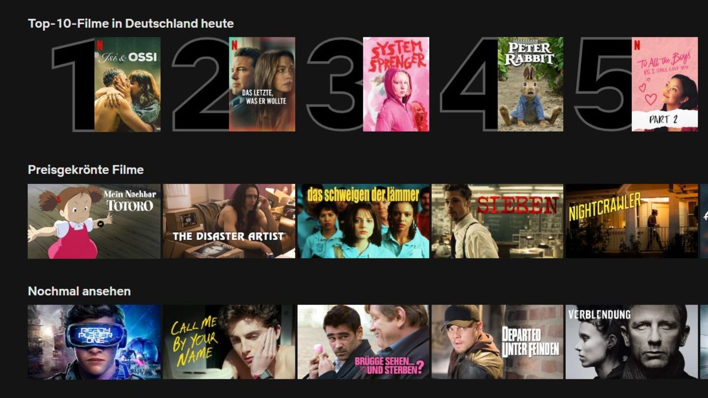Netflix verrät jetzt, welche zehn Serien und Filme gerade am ...