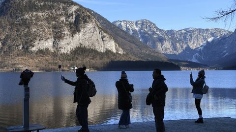 Keine Touristen wegen Coronavirus in Hallstatt
