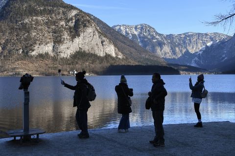 Keine Touristen wegen Coronavirus in Hallstatt