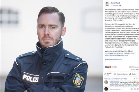 Der Polizist David Maaß