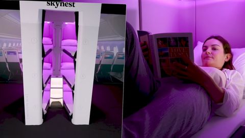 Stockbetten im Flugzeug: "Skynest": Air New Zealand bietet Schlafkabinen in der Economy Class an
