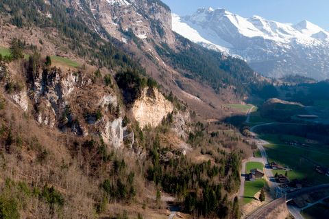 Schweiz, Mitholz: Das Gebiet um das ehemalige Munitionslager in Mitholz