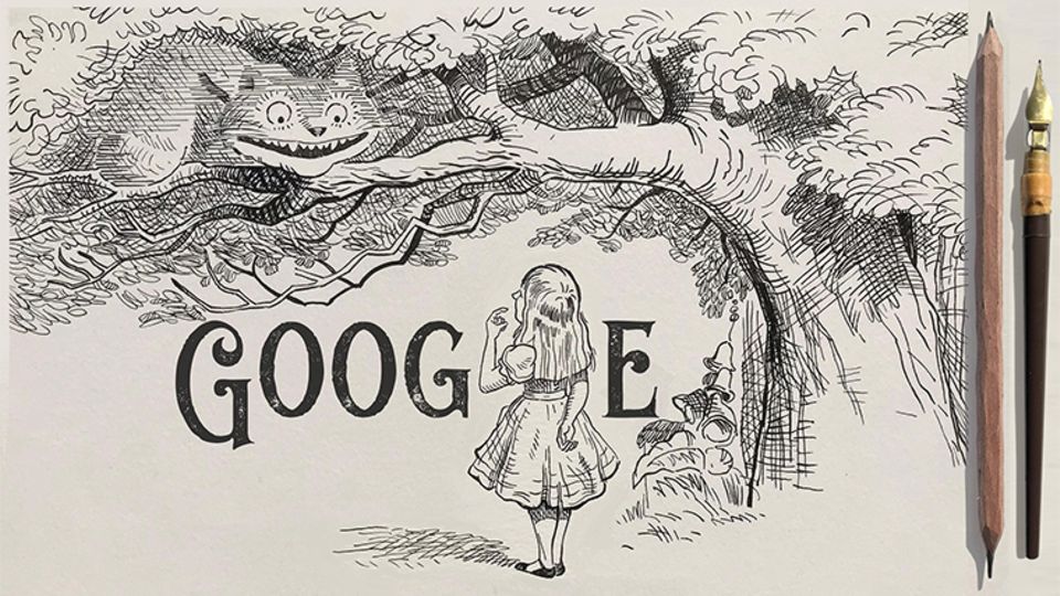 Google Doodle für Sir John Tenniel Google Doodle für Sir John Tenniel