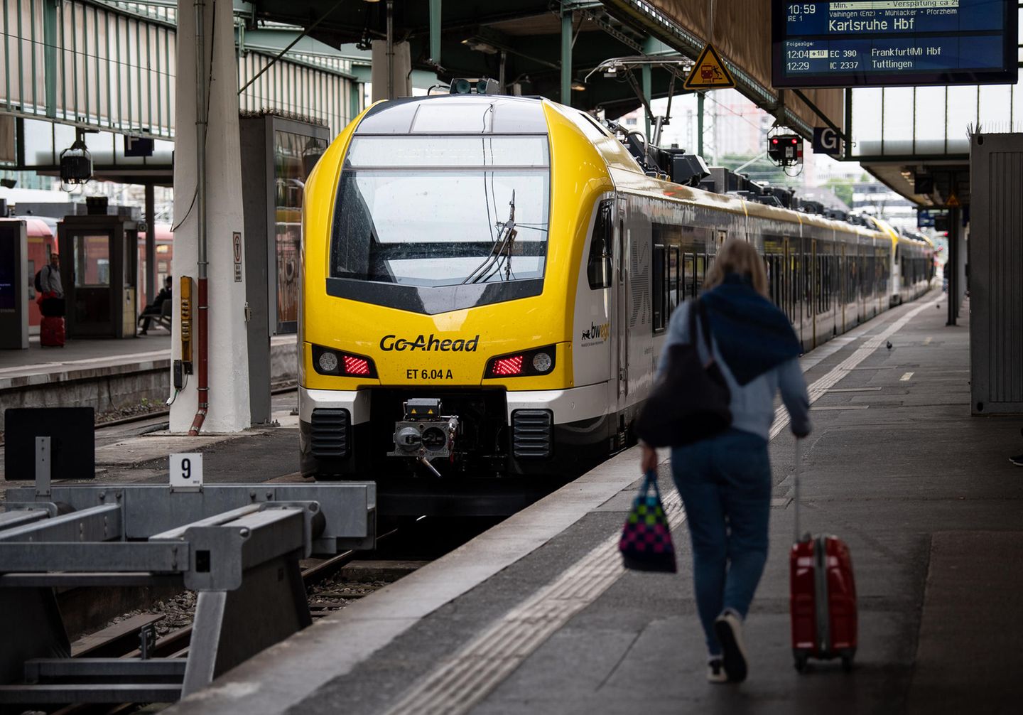 Zug von Geo-Ahead im Stuttgarter Hauptbahnhof: Beim neuen Betreiber der Remsbahn gibt es Probleme und Verspätungen