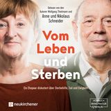 Vom Leben und Sterben   Ein Ehepaar diskutiert über Sterbehilfe, Tod und Ewigkeit   Darf ein Mensch, wenn er sterbenskrank ist, seinem Leben selber ein Ende setzen oder nicht? Sollte Sterbehilfe von der Politik gesetzlich erlaubt werden oder wird damit eine sowohl politisch als auch theologisch problematische Richtung eingeschlagen? Zu einem Konflikt, der aktuell auch in unserer Gesellschaft ausgetragen wird, interviewt Wolfgang Thielmann das Ehepaar Anne und Nikolaus Schneider. Theologisch fundiert diskutieren sie darüber, wohin die Auseinandersetzung um die Sterbehilfe bislang geführt hat und ob und wie sich ihre persönliche Position im Zuge ihrer eigenen Konfrontation mit dem Sterben verändert hat. Zum Hörbuch.