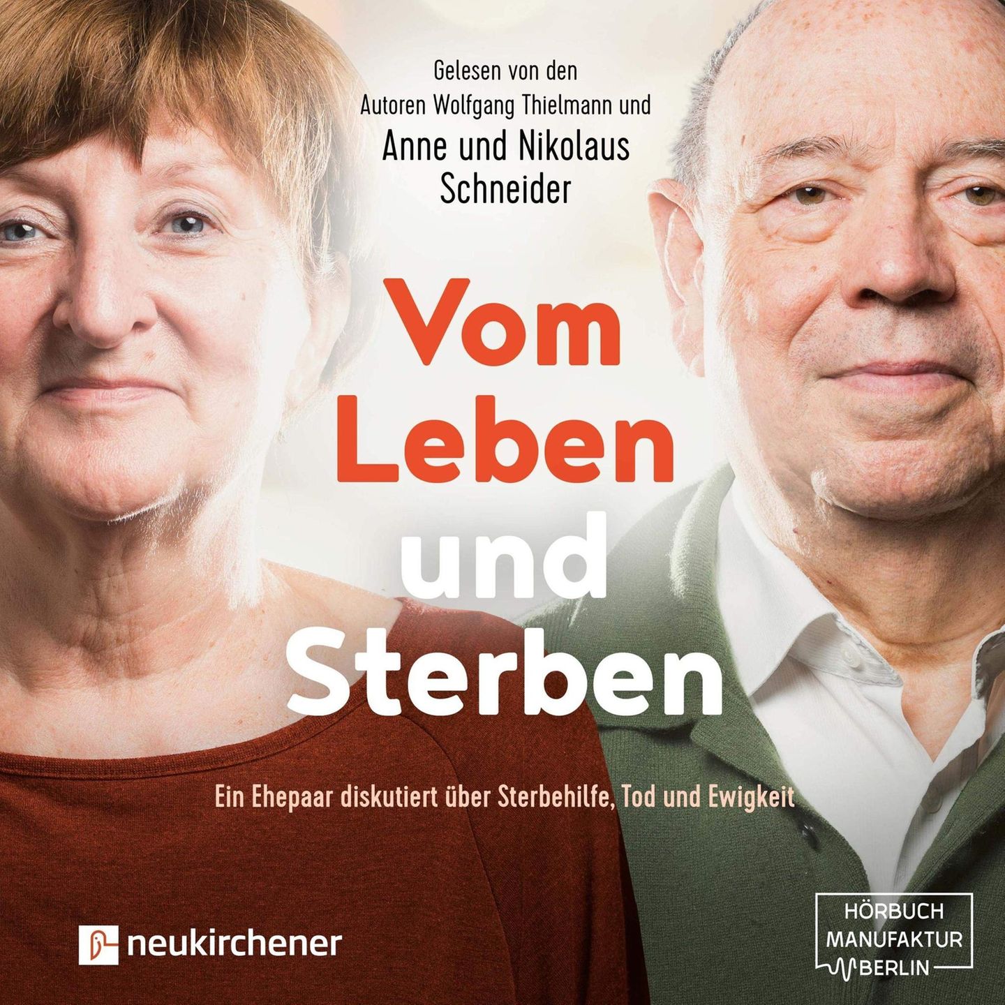 Umgang mit dem Tod: Vom Leben und Sterben Ein Ehepaar diskutiert über Sterbehilfe, Tod und Ewigkeit Darf ein Mensch, wenn er sterbenskrank ist, seinem Leben selber ein Ende setzen oder nicht? Sollte Sterbehilfe von der Politik gesetzlich erlaubt werden oder wird damit eine sowohl politisch als auch theologisch problematische Richtung eingeschlagen? Zu einem Konflikt, der aktuell auch in unserer Gesellschaft ausgetragen wird, interviewt Wolfgang Thielmann das Ehepaar Anne und Nikolaus Schneider. Theologisch fundiert diskutieren sie darüber, wohin die Auseinandersetzung um die Sterbehilfe bislang geführt hat und ob und wie sich ihre persönliche Position im Zuge ihrer eigenen Konfrontation mit dem Sterben verändert hat. Zum Hörbuch. Vom Leben und Sterben Ein Ehepaar diskutiert über Sterbehilfe, Tod und Ewigkeit Darf ein Mensch, wenn er sterbenskrank ist, seinem Leben selber ein Ende setzen oder nicht? Sollte Sterbehilfe von der Politik gesetzlich erlaubt werden oder wird damit eine sowohl politisch als auch theologisch problematische Richtung eingeschlagen? Zu einem Konflikt, der aktuell auch in unserer Gesellschaft ausgetragen wird, interviewt Wolfgang Thielmann das Ehepaar Anne und Nikolaus Schneider. Theologisch fundiert diskutieren sie darüber, wohin die Auseinandersetzung um die Sterbehilfe bislang geführt hat und ob und wie sich ihre persönliche Position im Zuge ihrer eigenen Konfrontation mit dem Sterben verändert hat. Zum Hörbuch.