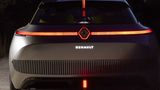 Die Lichtsignatur stellt einen Blick des Renault-Designs der Zukunft