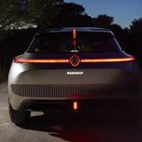 Die Lichtsignatur stellt einen Blick des Renault-Designs der Zukunft
