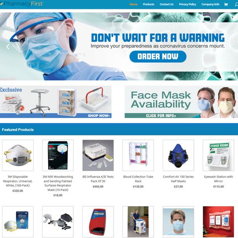 Angst vor Coronavirus: Foto zeigt Fake-Shop im Internet
