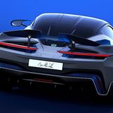 Der Heckflügel dient als Bremse