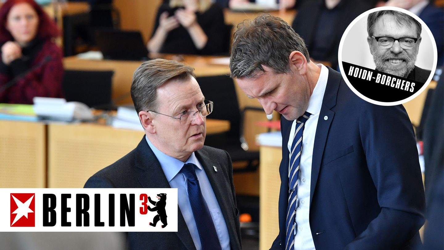 Bodo Ramelow (Linke, l.) gegen Björn Höcke (r.): Ausgang ungewiss