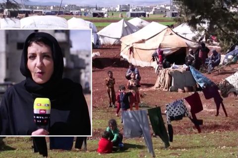 Reportage aus Idlib: Mütter und Kinder auf der Flucht: Wenn das wenige Brot zum traurigen Festmahl wird