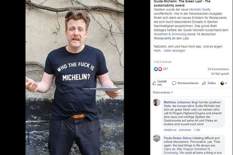 Billy Wagner, Inhaber des Berliner Restaurants "Nobelhart & Schmutzig", kritisiert die neue Auszeichnung des Guide Michelin. 