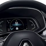 Im Renault Clio E-Tech hat das Cockpit ein zentrales digitales Instrument